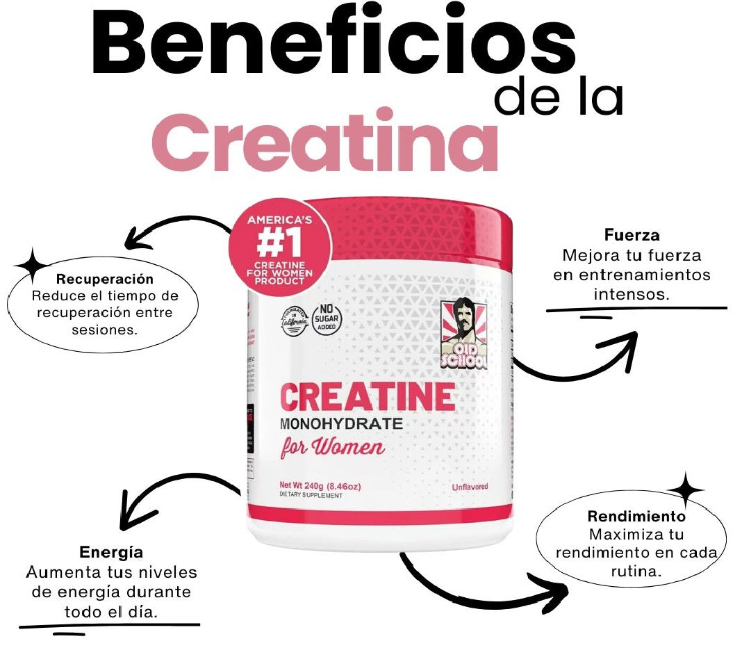 Creatina para mujeres - Pompis firmes y naturales sin cirugías