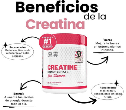Creatina para mujeres - Pompis firmes y naturales sin cirugías