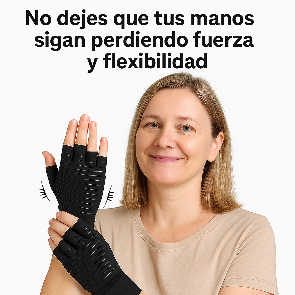 Guantes de Comprensión Anti-dolor para Artritis y túnel carpiano + Ajustable (2 en 1)_El Original
