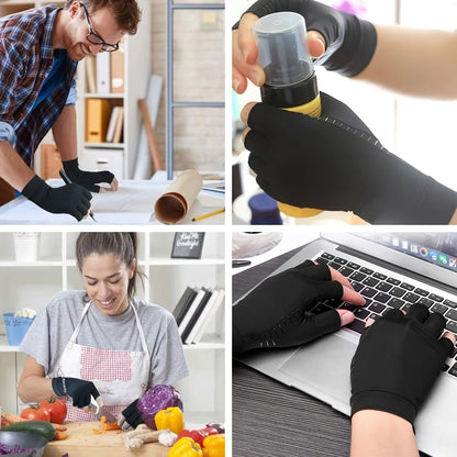 Guantes de Comprensión Anti-dolor para Artritis y túnel carpiano + Ajustable (2 en 1)_El Original