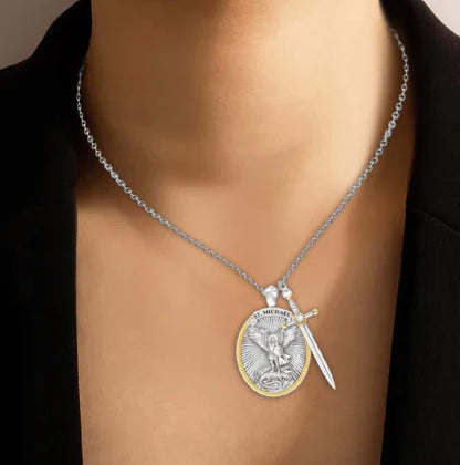 Collar de San Miguel Arcángel – Tu Escudo Espiritual Bendecido contra el Mal