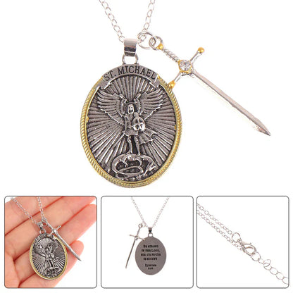 Collar de San Miguel Arcángel – Tu Escudo Espiritual Bendecido contra el Mal