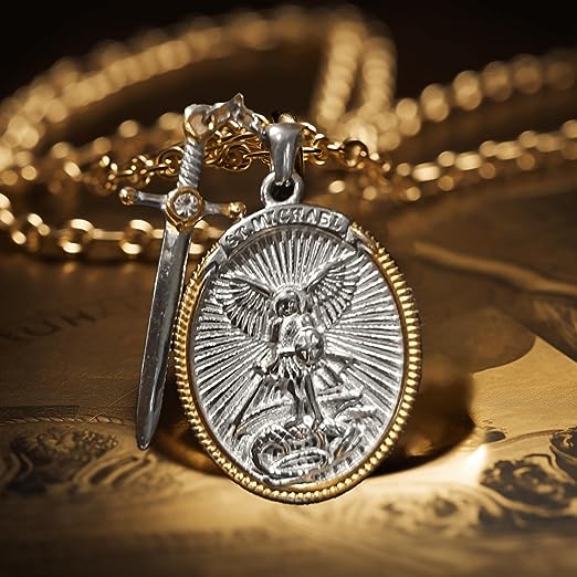 Collar de San Miguel Arcángel – Tu Escudo Espiritual Bendecido contra el Mal