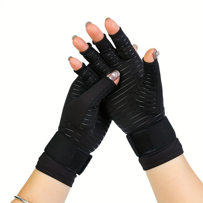 Guantes de Comprensión Anti-dolor para Artritis y túnel carpiano + Ajustable (2 en 1)_El Original