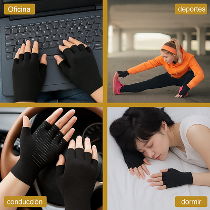 Guantes de Comprensión Anti-dolor para Artritis y túnel carpiano + Ajustable (2 en 1)_El Original
